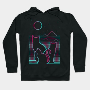 Night and Cats Hoodie